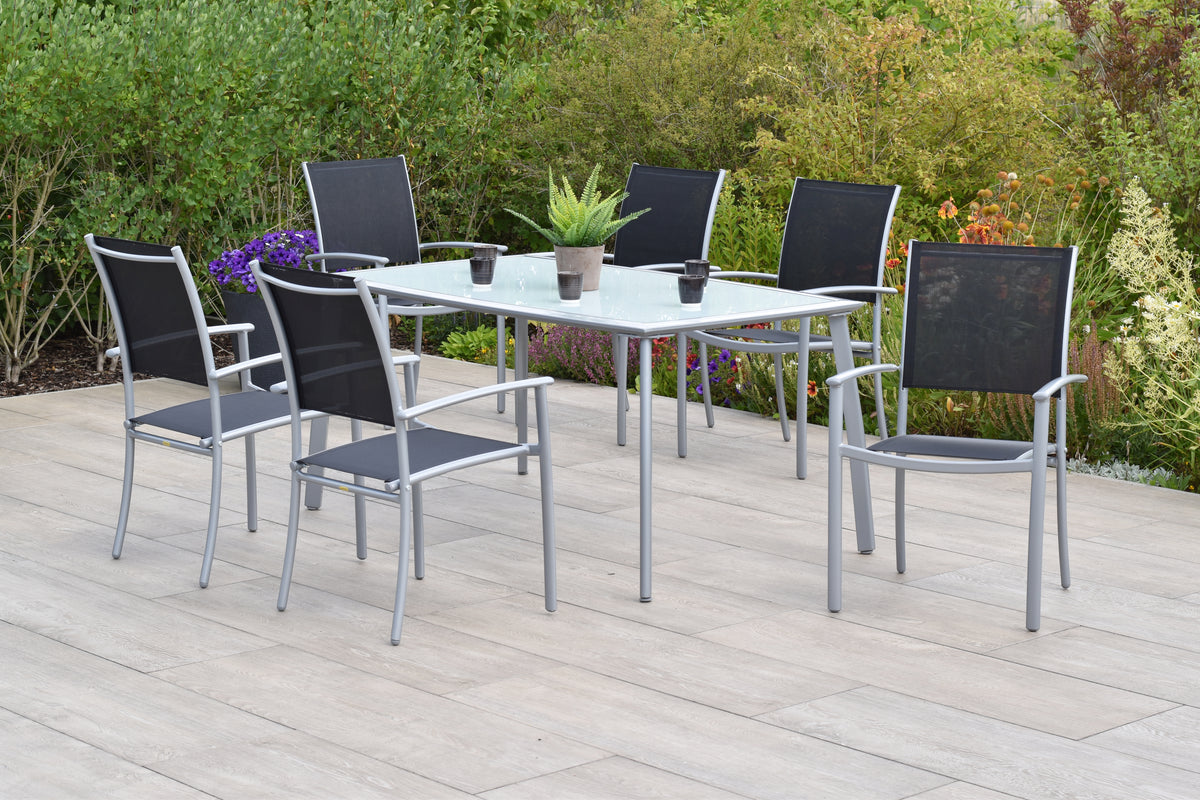 Milano Set 7tlg.
Alu/Textil