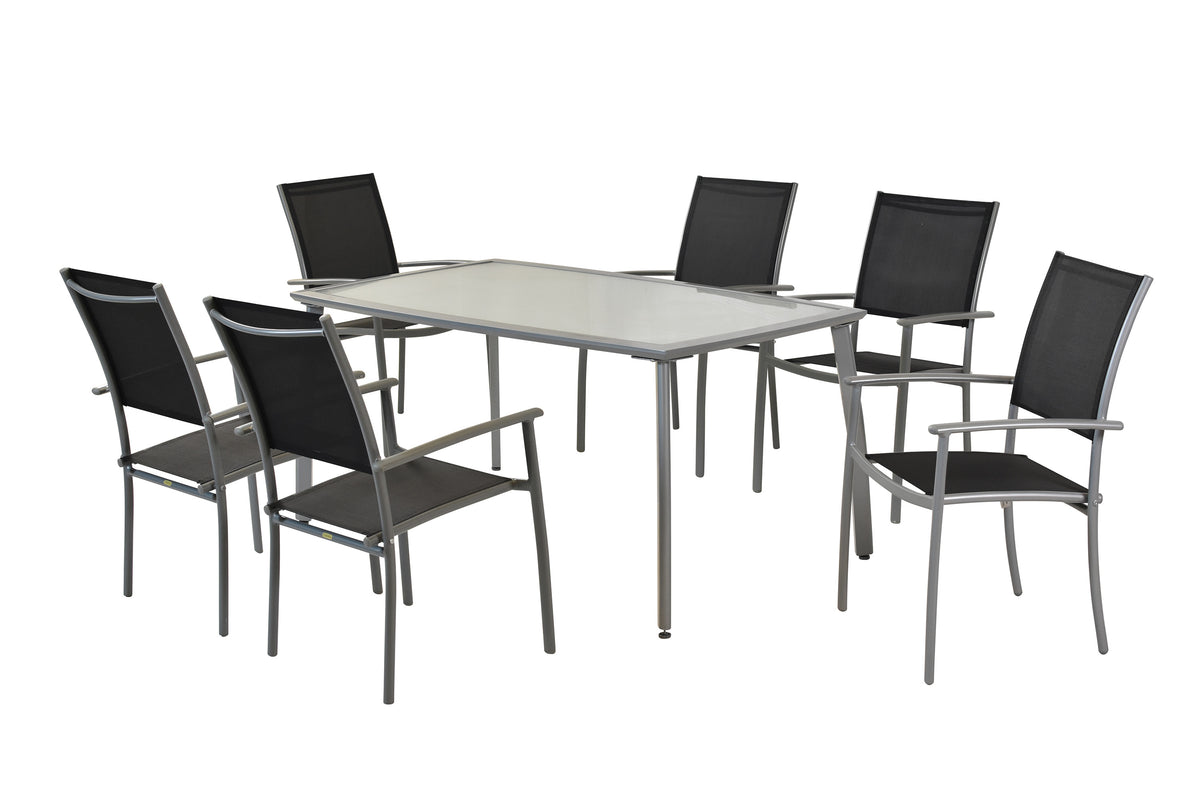 Milano Set 7tlg.
Alu/Textil