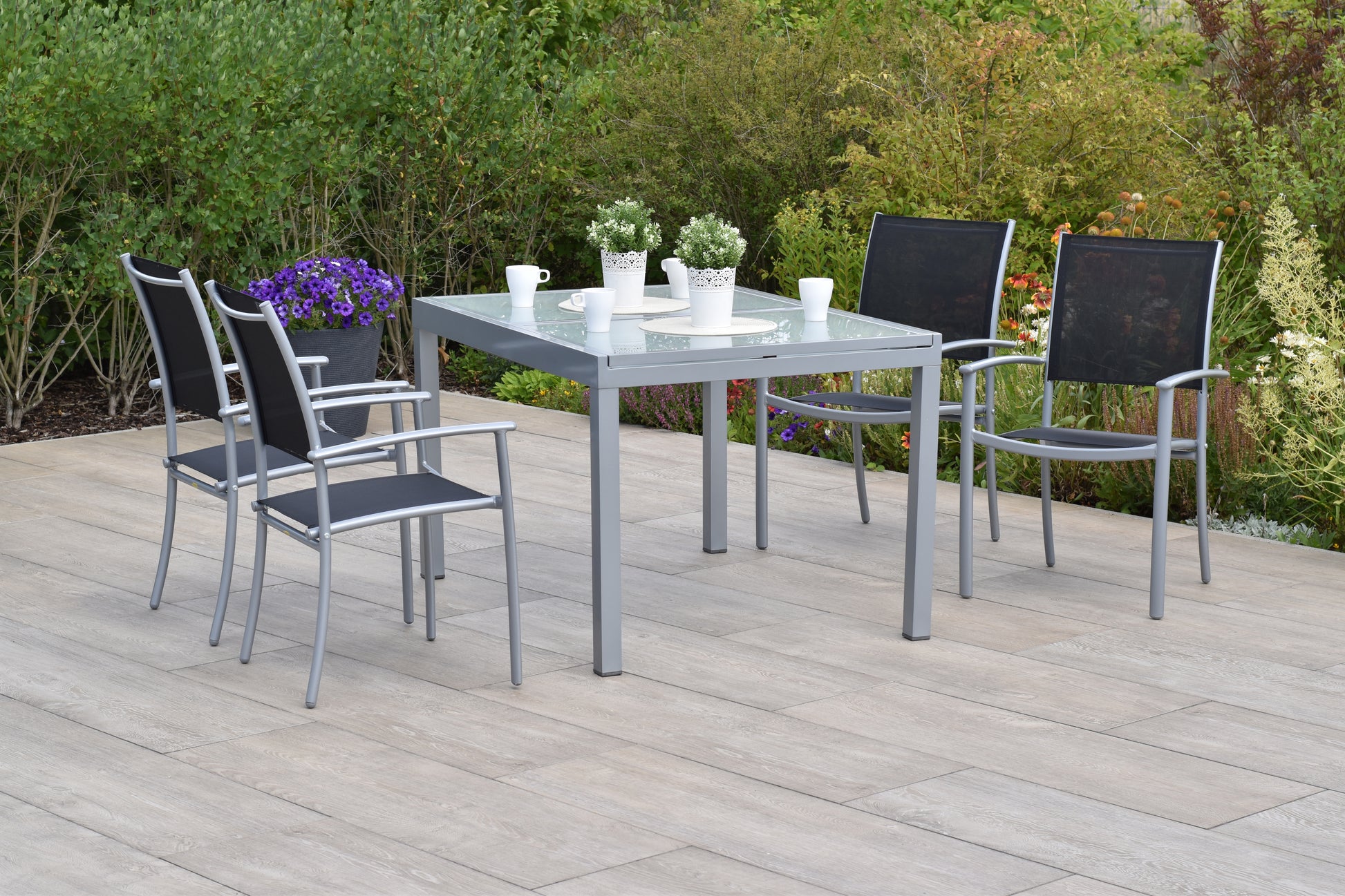 Milano Set 5tlg.
Alu/Textil
