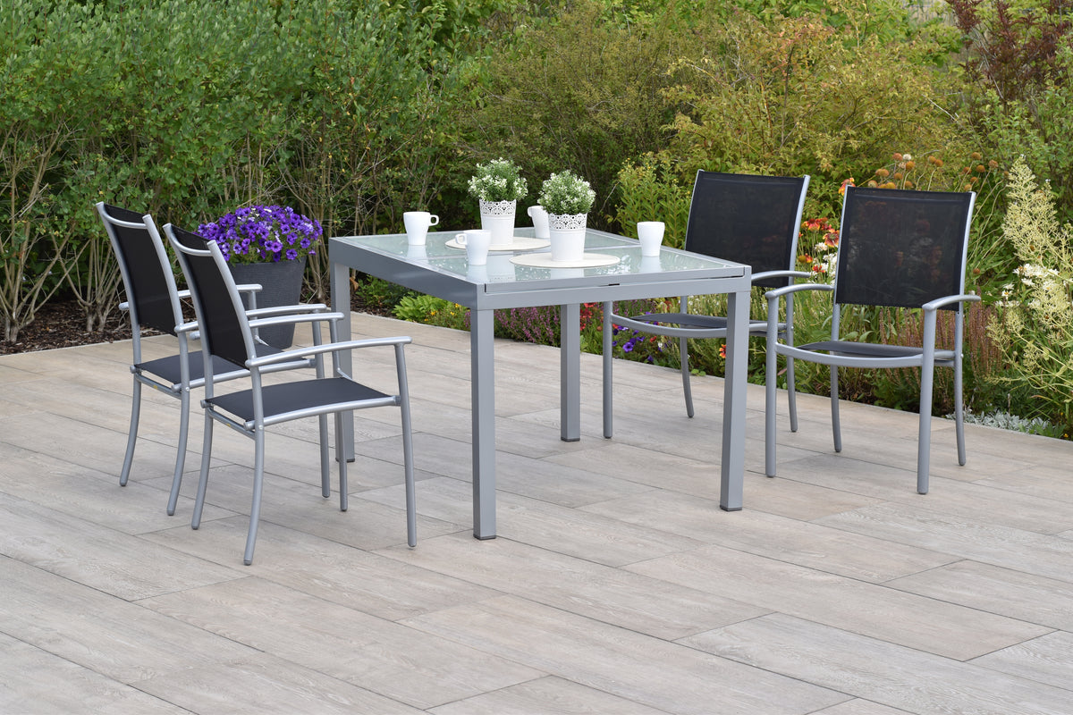 Milano Set 5tlg.
Alu/Textil