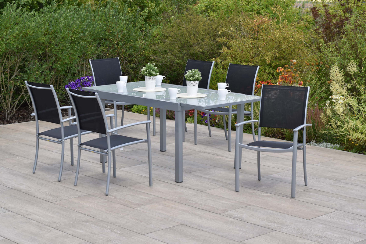 Milano Set 7tlg.
Alu/Textil