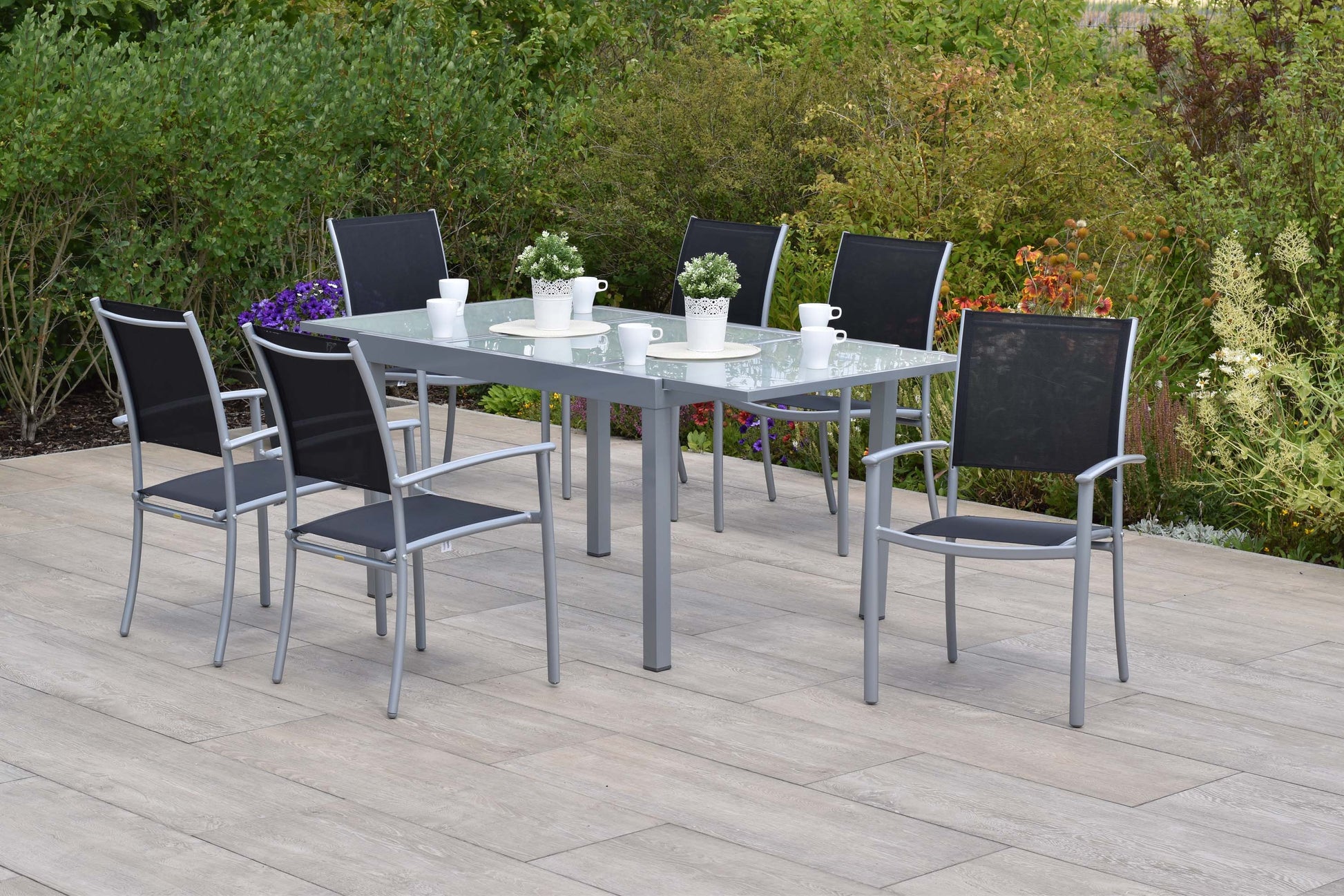 Milano Set 7tlg.
Alu/Textil