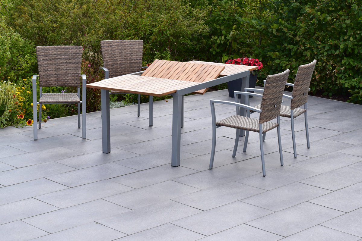 Savona Set 5tlg.
Aluminium/Kunststoffgeflecht