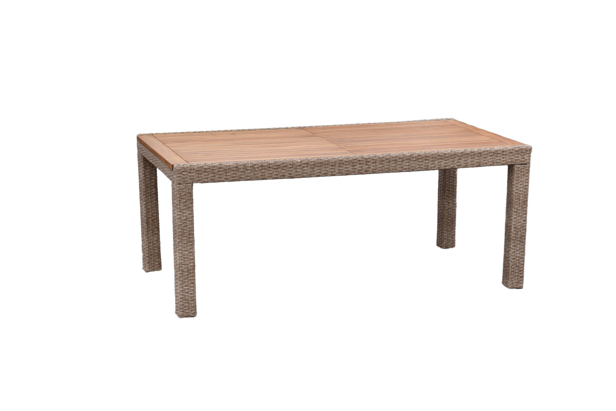 Arrone Set 9tlg.
Alu/Kunststoffgeflecht/Akazie
