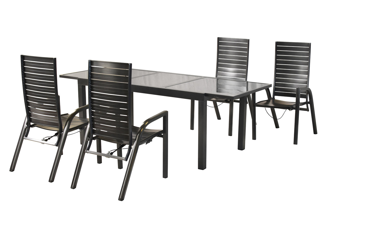 Siros Set 5tlg.
Aluminium/Akazie
