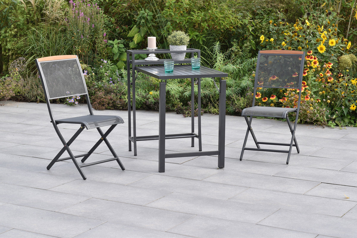Patmos Set 3tlg.
Stahl/Aluminium/Akazie