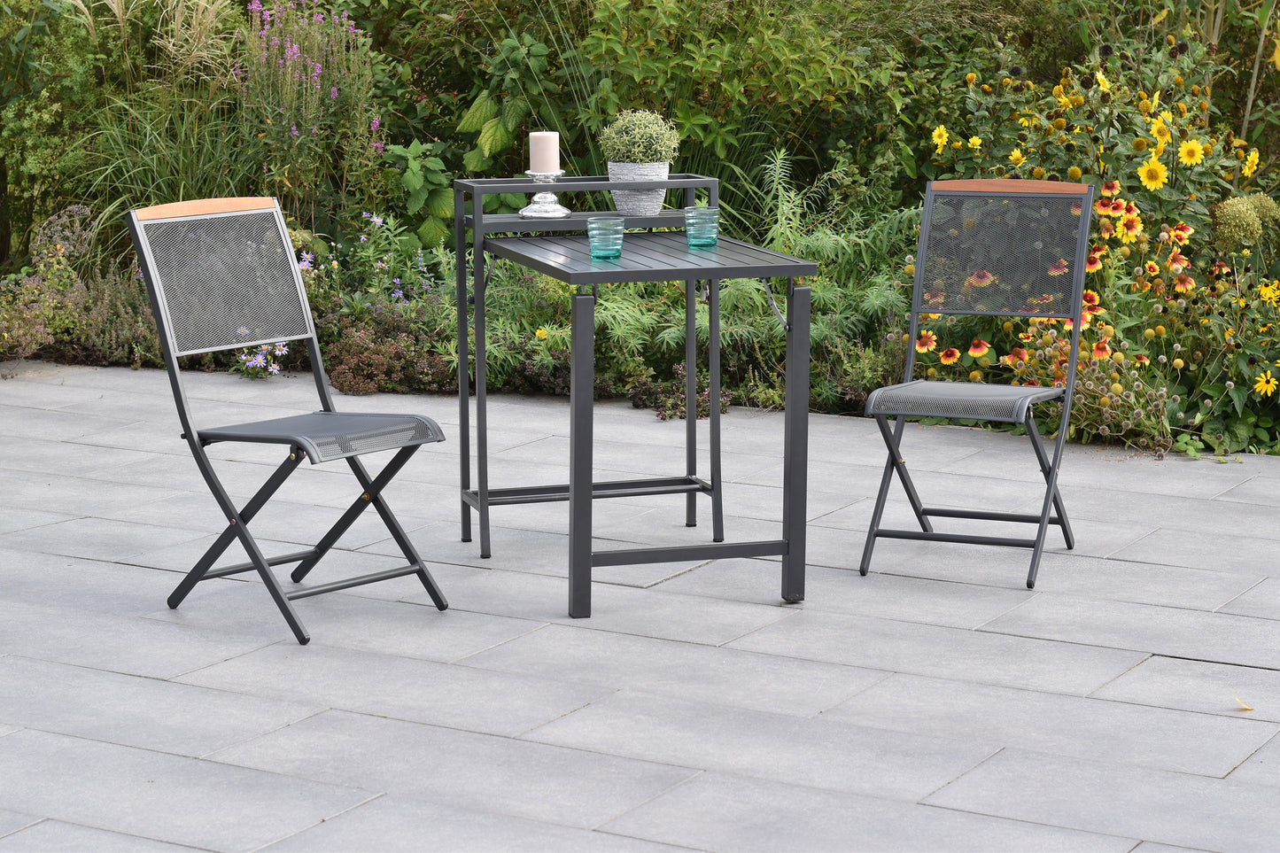 Patmos Set 3tlg.
Stahl/Aluminium/Akazie
