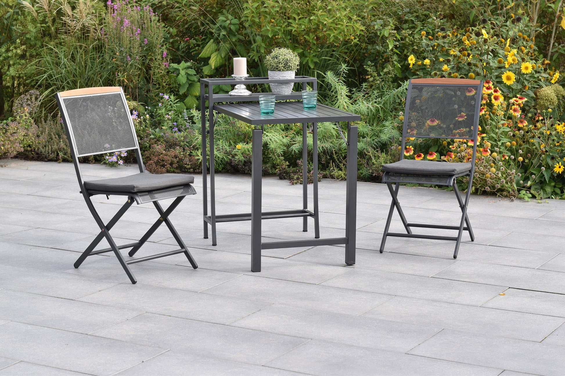 Patmos Set 5tlg.
Stahl/Aluminium/Akazie