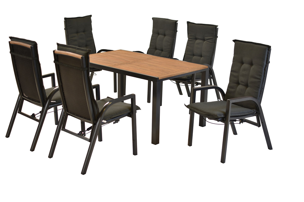 Tilos Set 13tlg.
Aluminium/Akazie