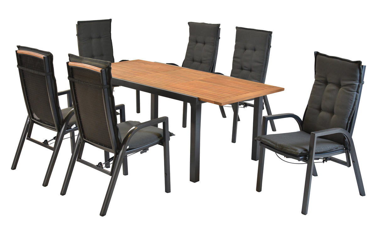 Tilos Set 13tlg.
Aluminium/Akazie