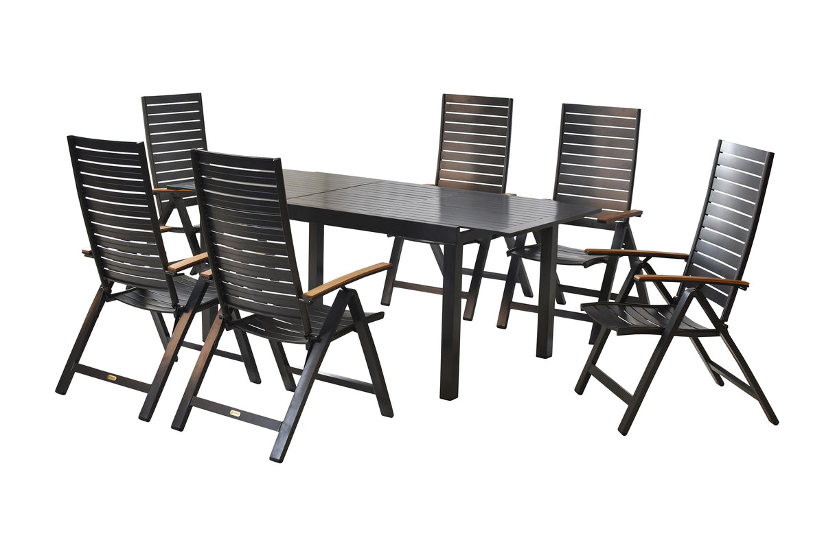 Astros Set 7tlg.
Aluminium/Akazie