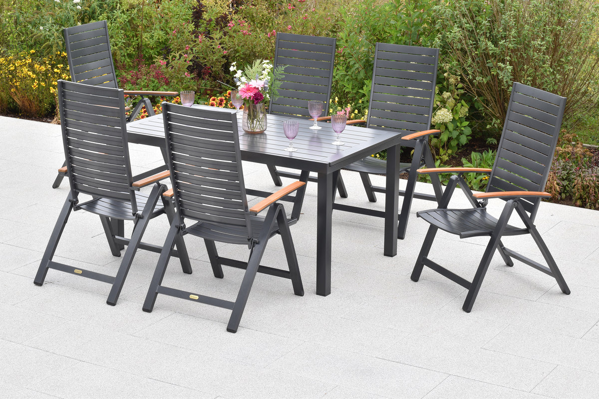 Astros Set 7tlg.
Aluminium/Akazie