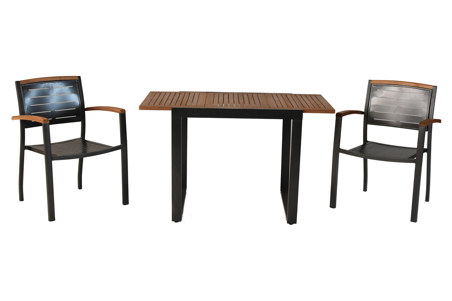 Tinos Set 3tlg.
Aluminium/Akazie