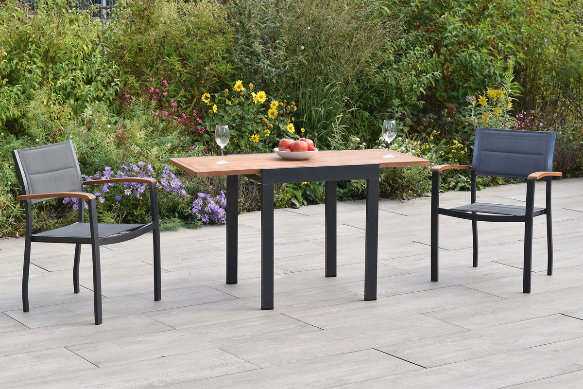 Paxos Set 3tlg.
Aluminium/Textil/Akazie