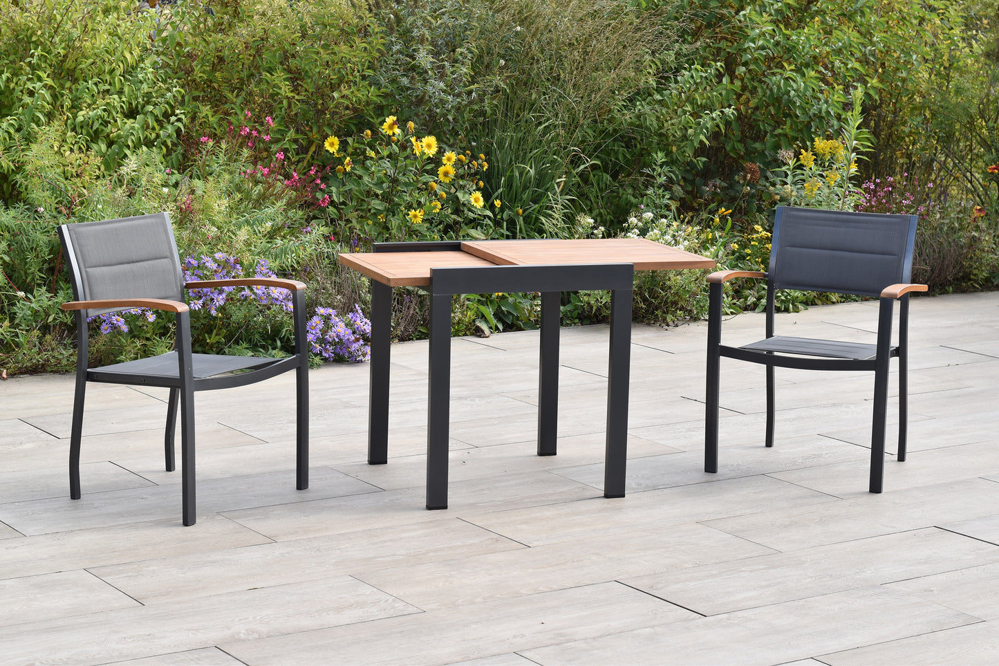 Paxos Set 3tlg.
Aluminium/Textil/Akazie