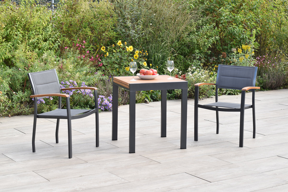 Paxos Set 3tlg.
Aluminium/Textil/Akazie