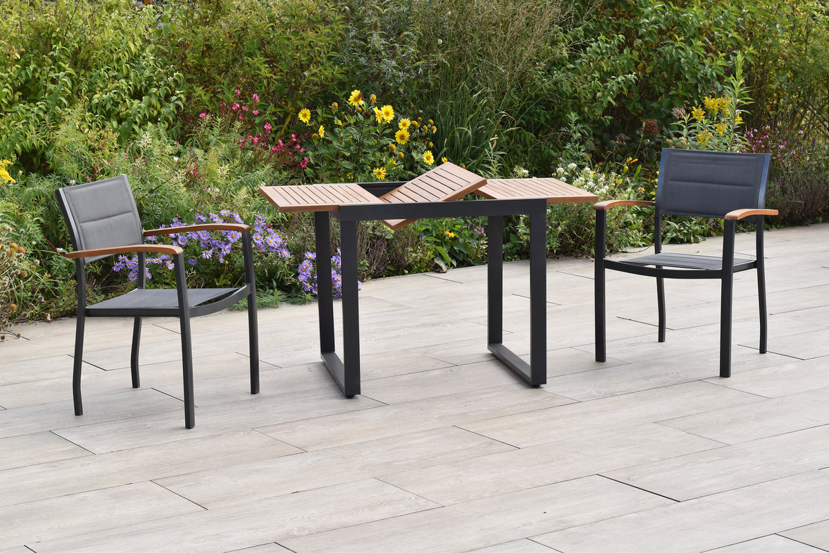 Paxos Set 3tlg.
Aluminium/Textil/Akazie