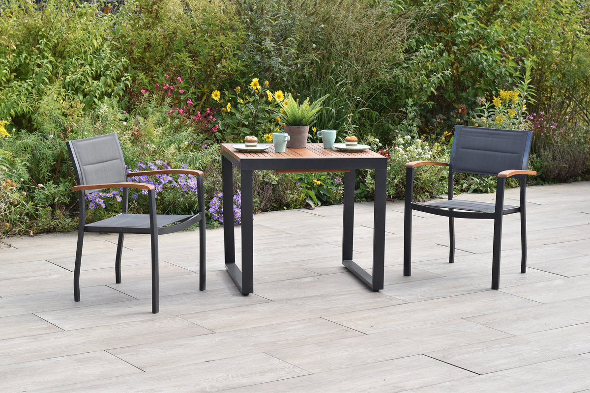 Paxos Set 3tlg.
Aluminium/Textil/Akazie