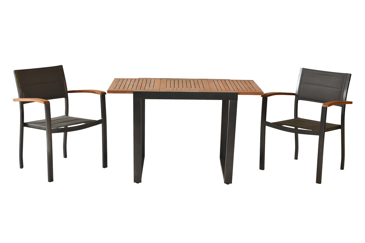Paxos Set 3tlg.
Aluminium/Textil/Akazie
