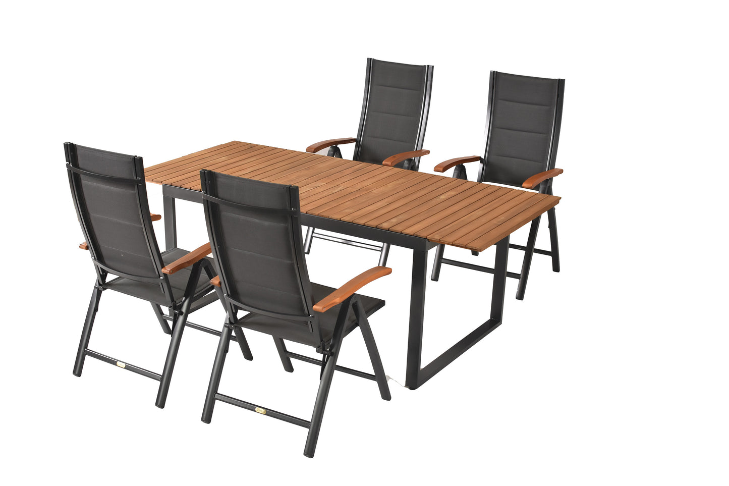 Paxos Set 5tlg.
Aluminium/Textil/Akazie