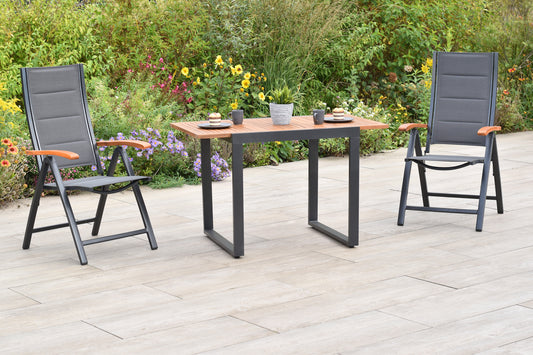 Paxos Set 3tlg.
Aluminium/Textil/Akazie