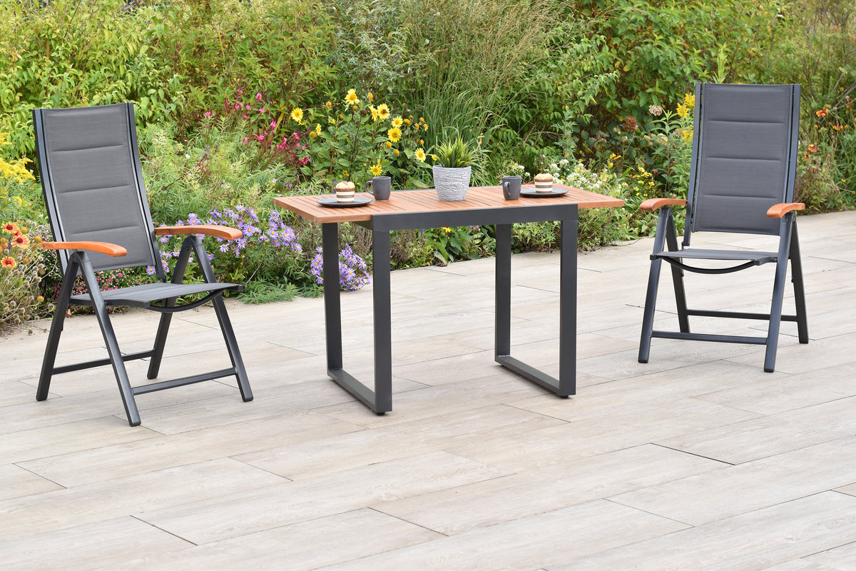 Paxos Set 3tlg.
Aluminium/Textil/Akazie