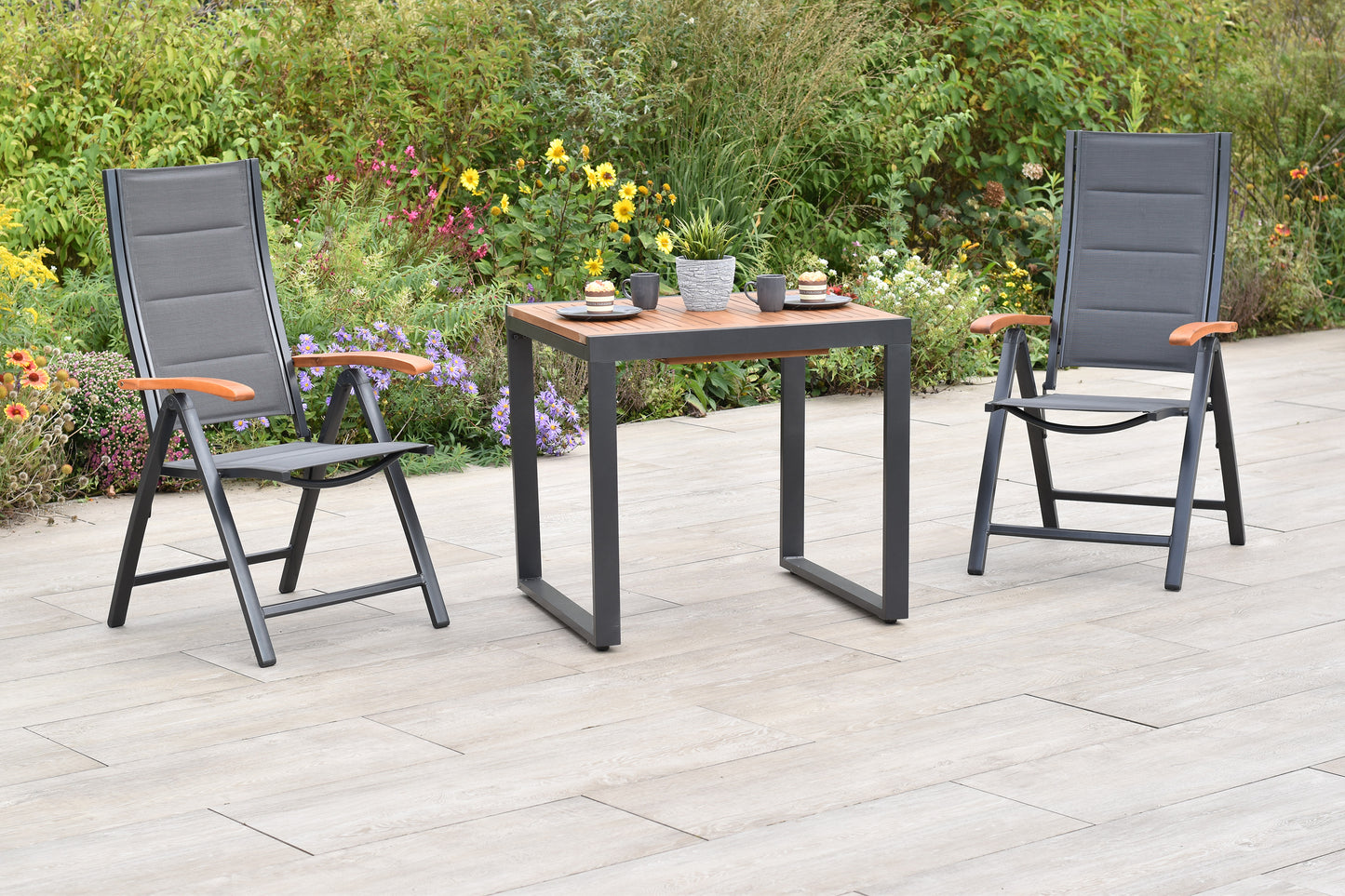 Paxos Set 3tlg.
Aluminium/Textil/Akazie