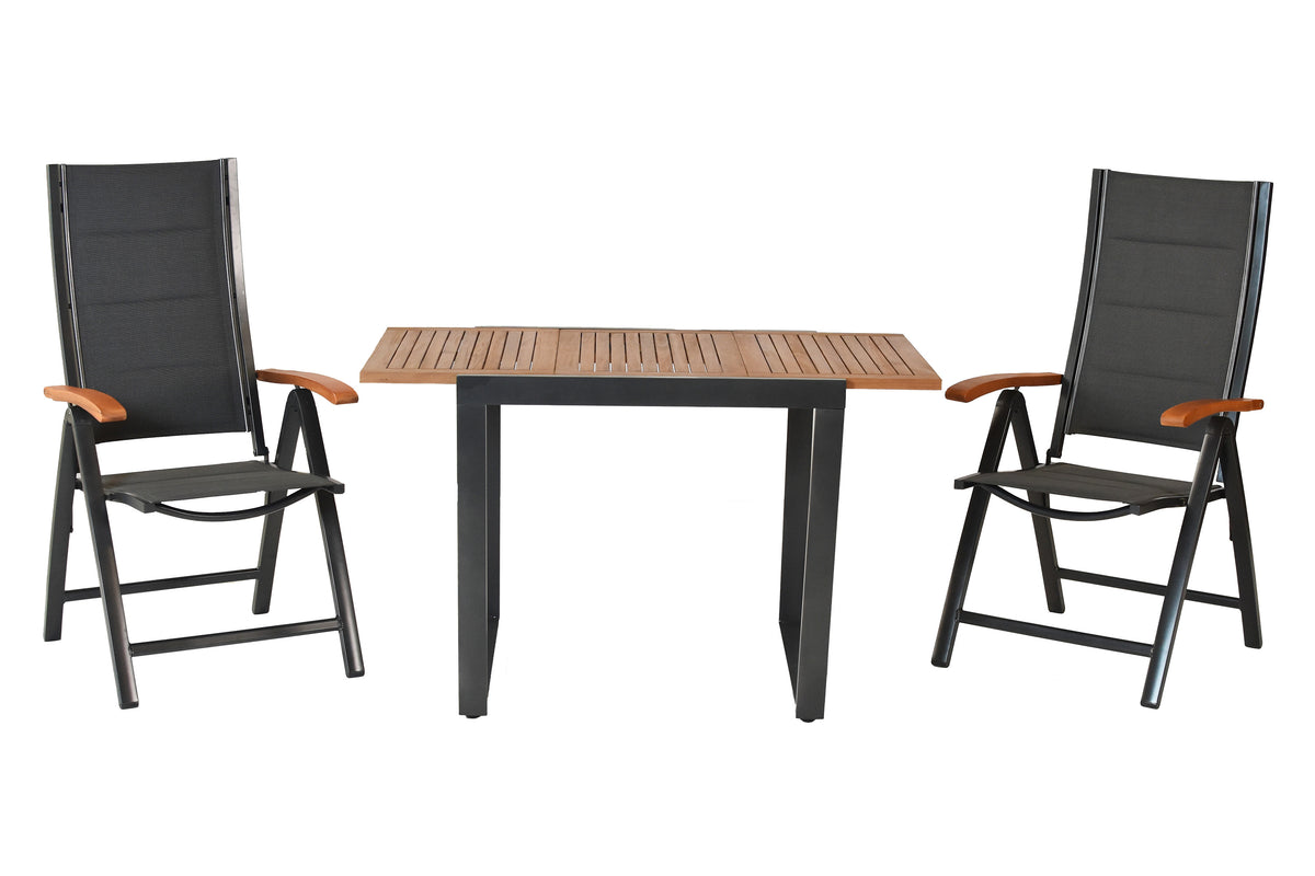 Paxos Set 3tlg.
Aluminium/Textil/Akazie