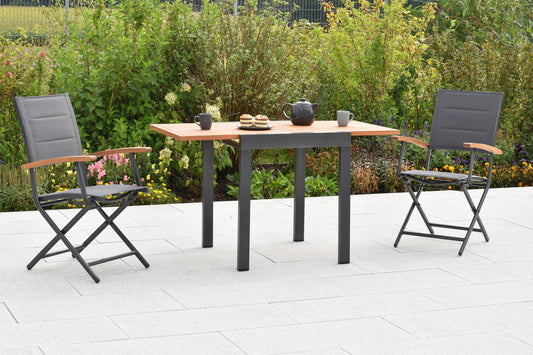 Paxos Set 3tlg.
Aluminium/Textil/Akazie