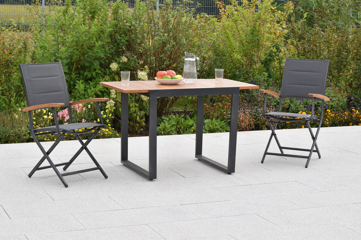 Paxos Set 3tlg.
Aluminium/Textil/Akazie