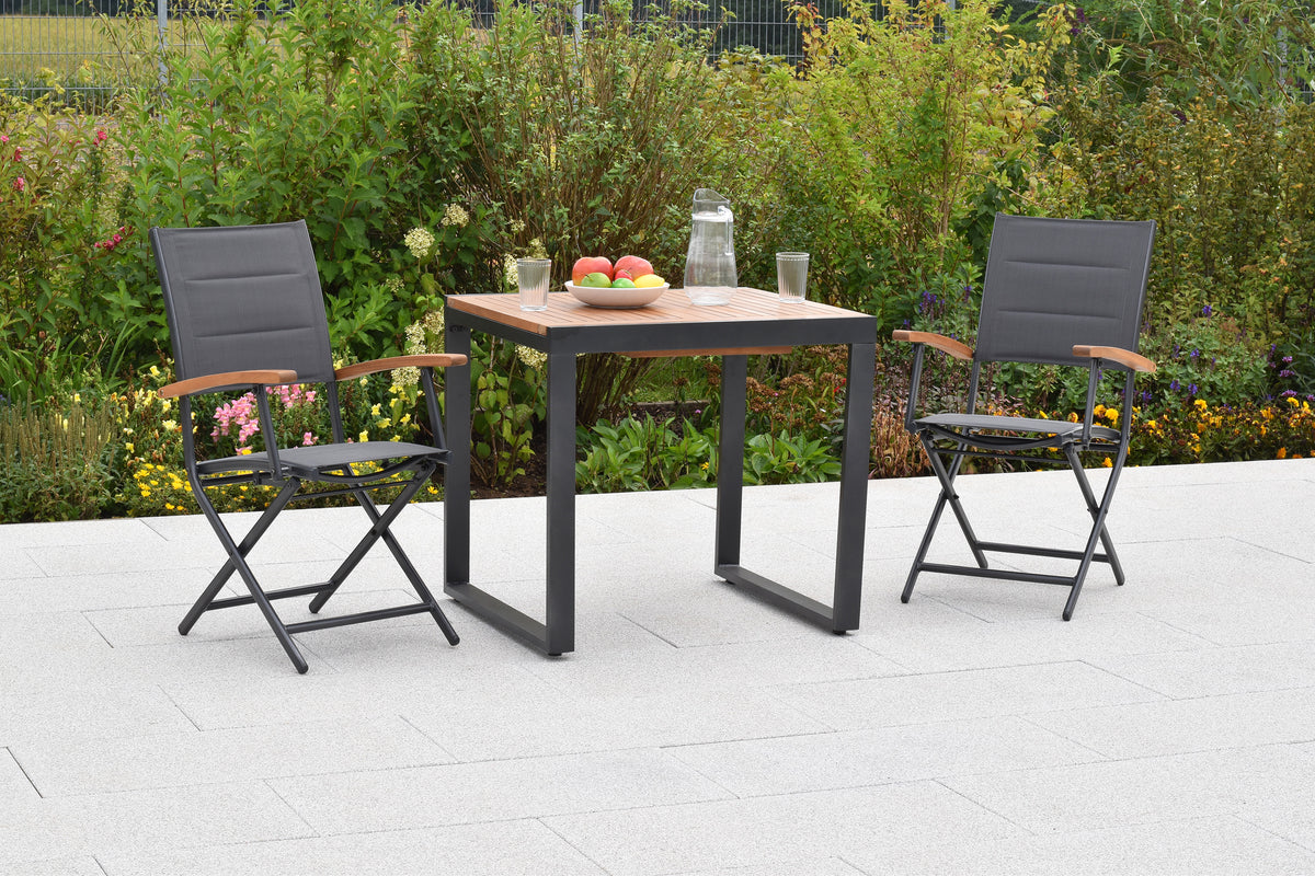 Paxos Set 3tlg.
Aluminium/Textil/Akazie