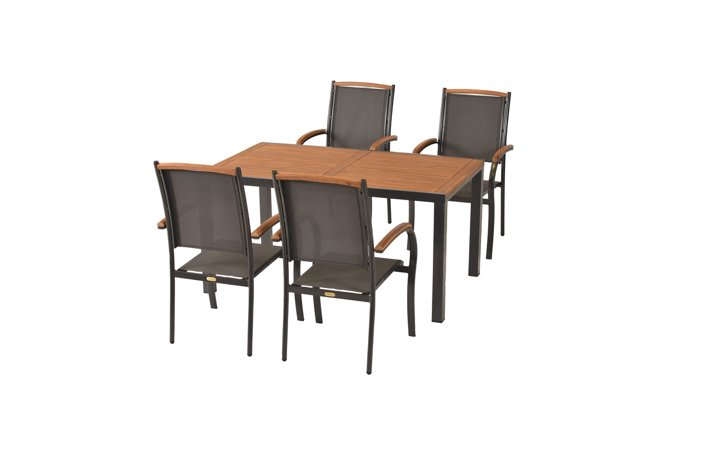 Siena Set 5tlg.
Aluminium/Akazie/Textil