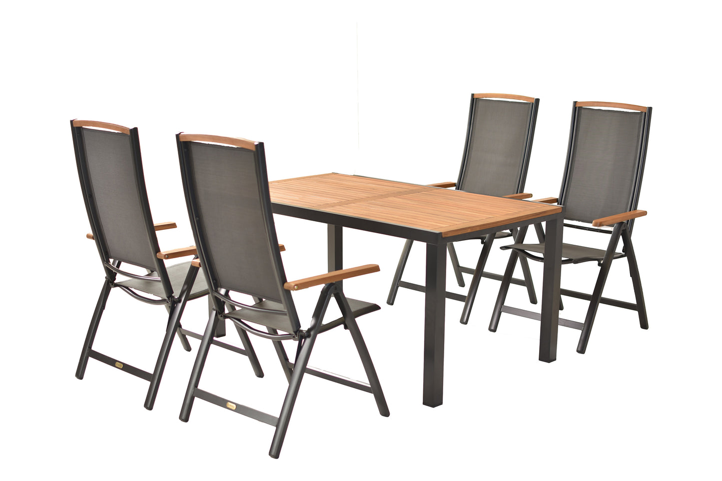 Siena Set 5tlg.
Aluminium/Akazie/Textil