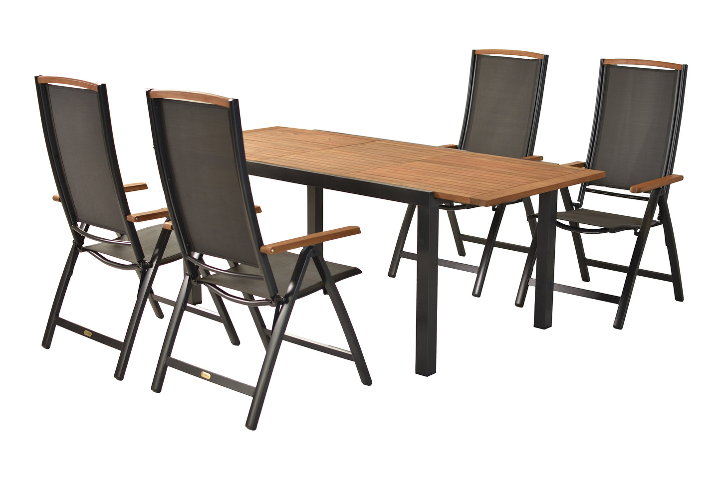 Siena Set 5tlg.
Aluminium/Akazie/Textil