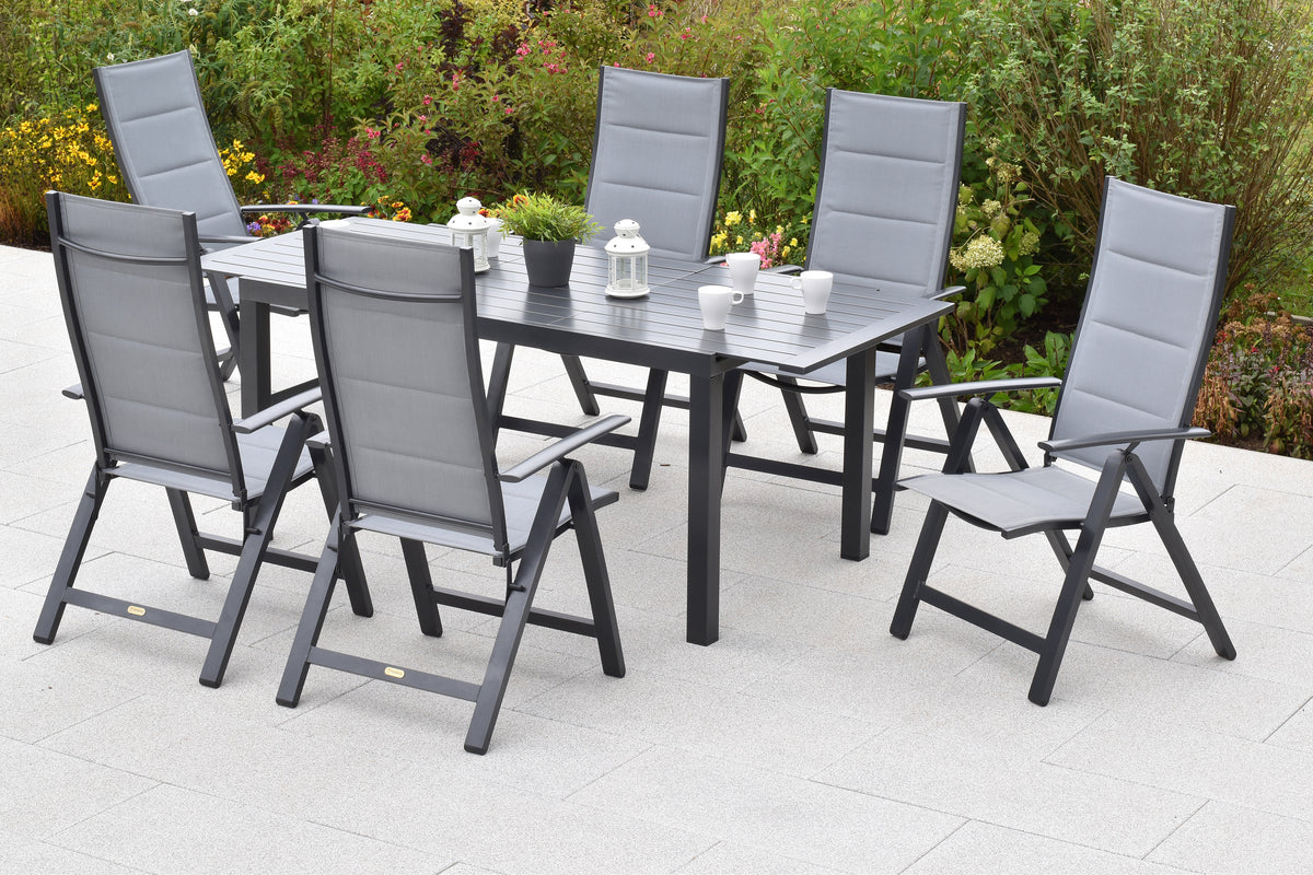 7tlg. Florenz Set
Aluminium/Textil