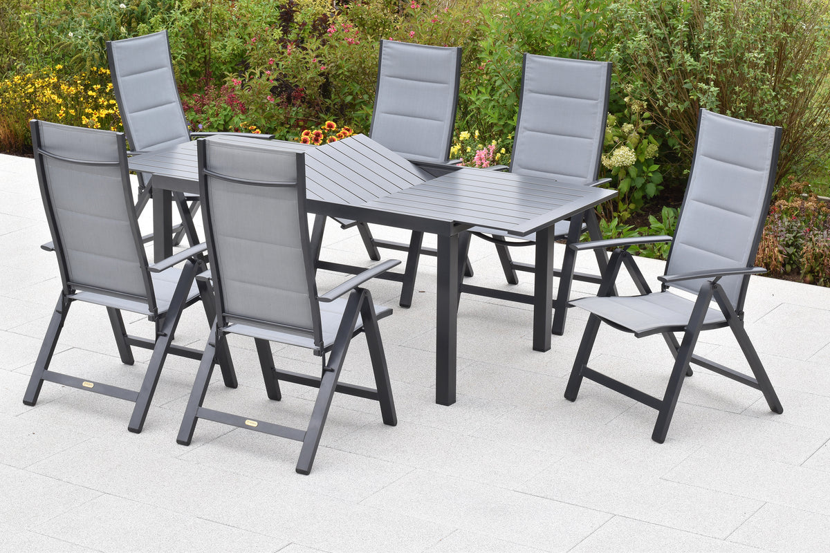 7tlg. Florenz Set
Aluminium/Textil