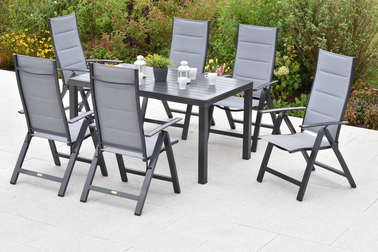 7tlg. Florenz Set
Aluminium/Textil
