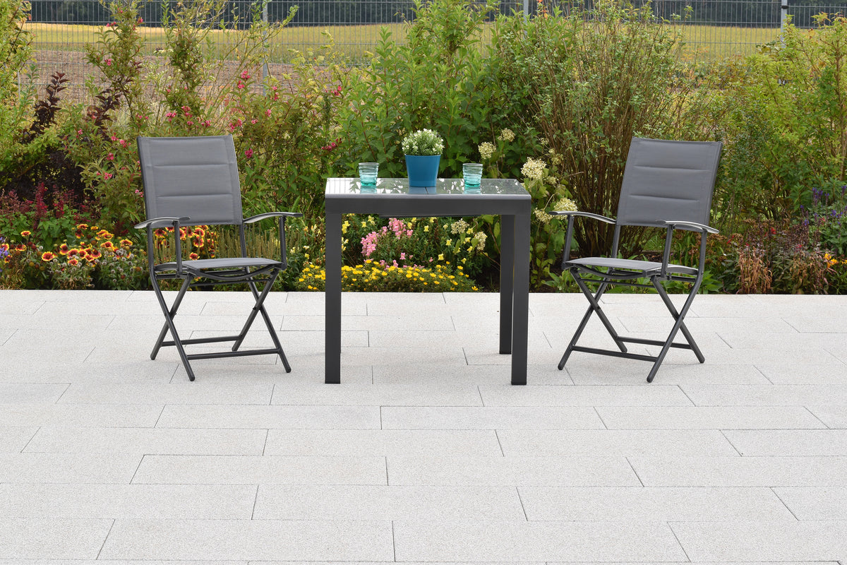 Florenz Set 3tlg.
Aluminium/Textil
