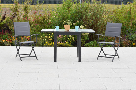 Florenz Set 3tlg.
Aluminium/Textil