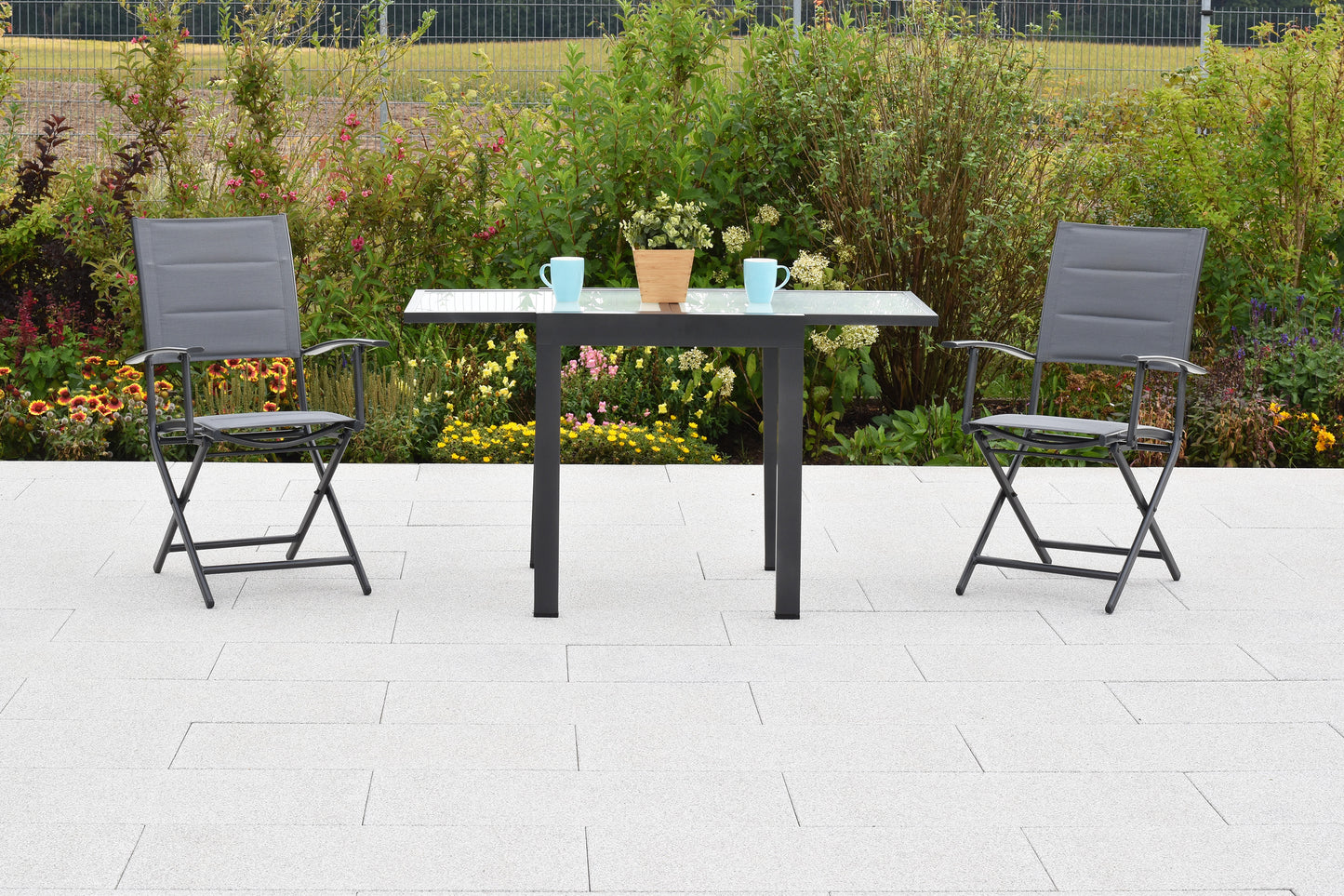 Florenz Set 3tlg.
Aluminium/Textil