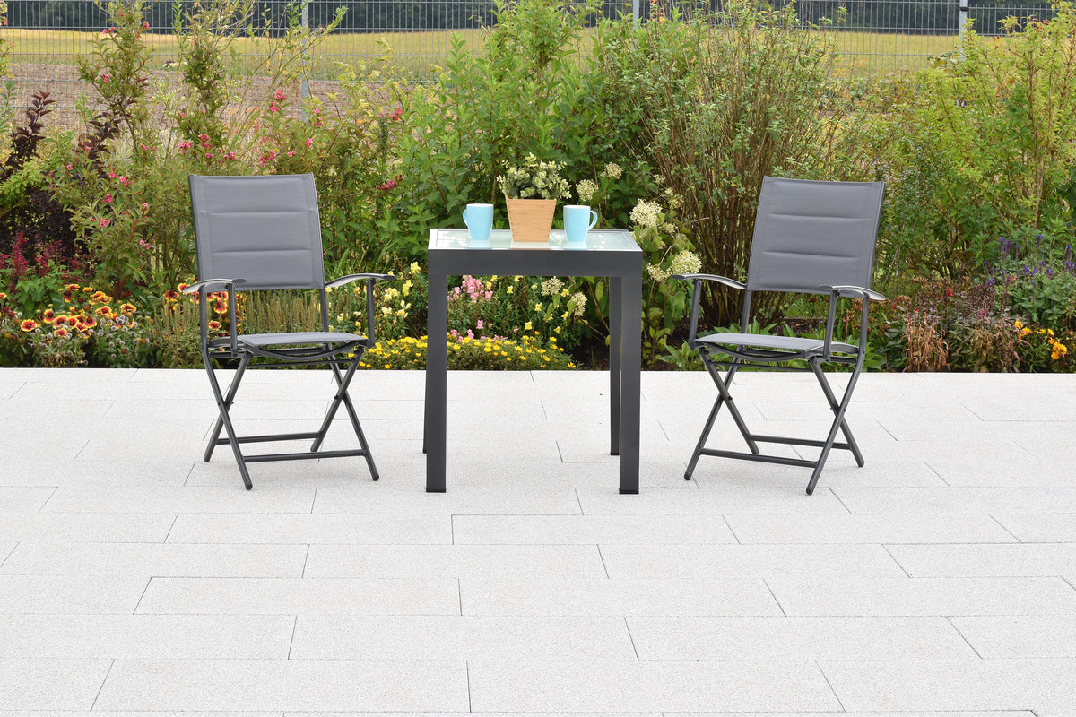 Florenz Set 3tlg.
Aluminium/Textil