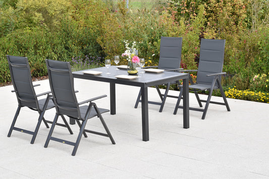 Taviano Set 5tlg.
Aluminium/Textil