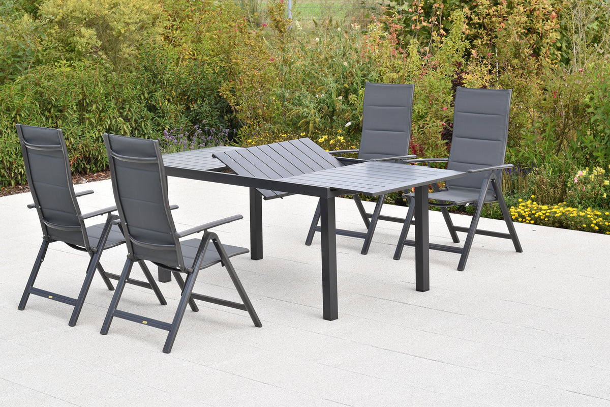 Taviano Set 5tlg.
Aluminium/Textil