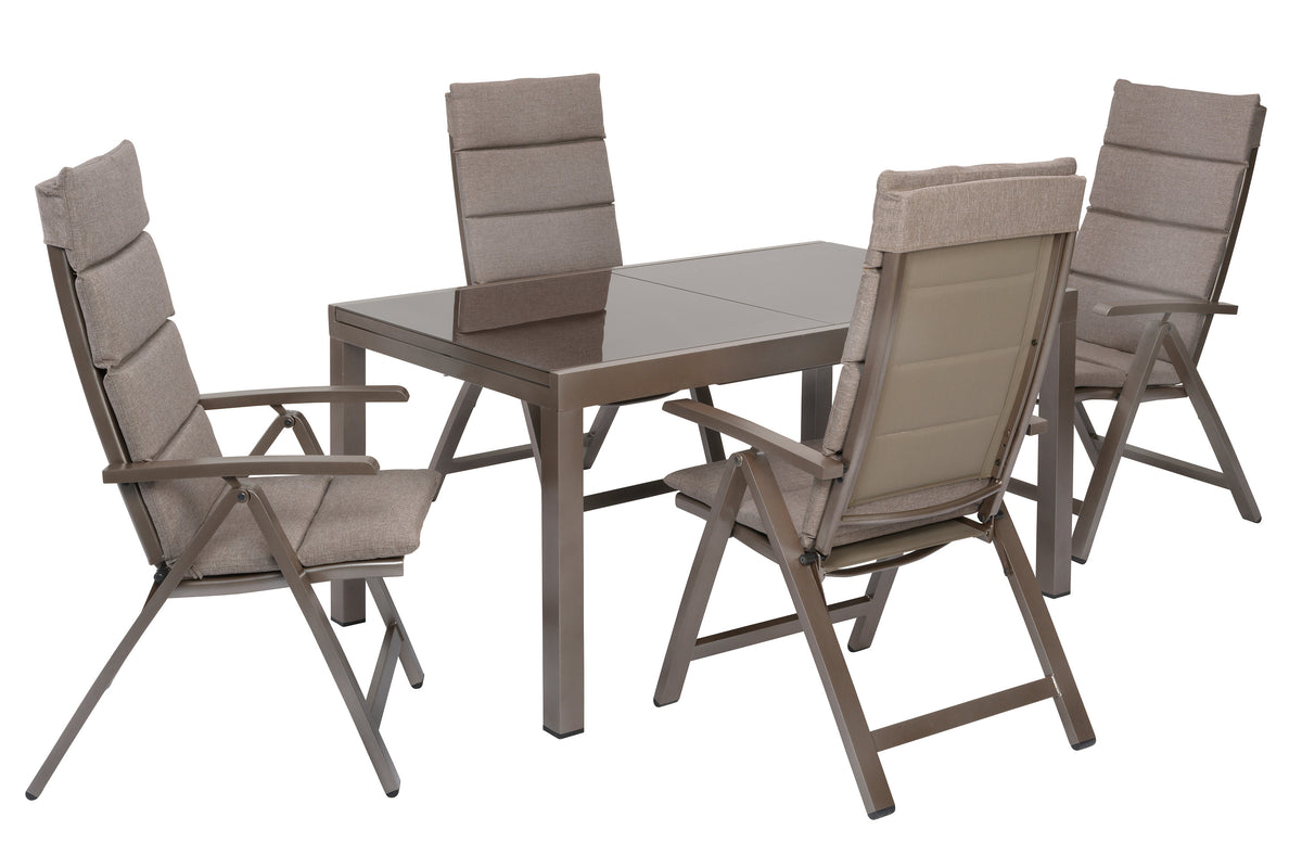 Tinetto Set 9tlg.
Aluminium/Textil