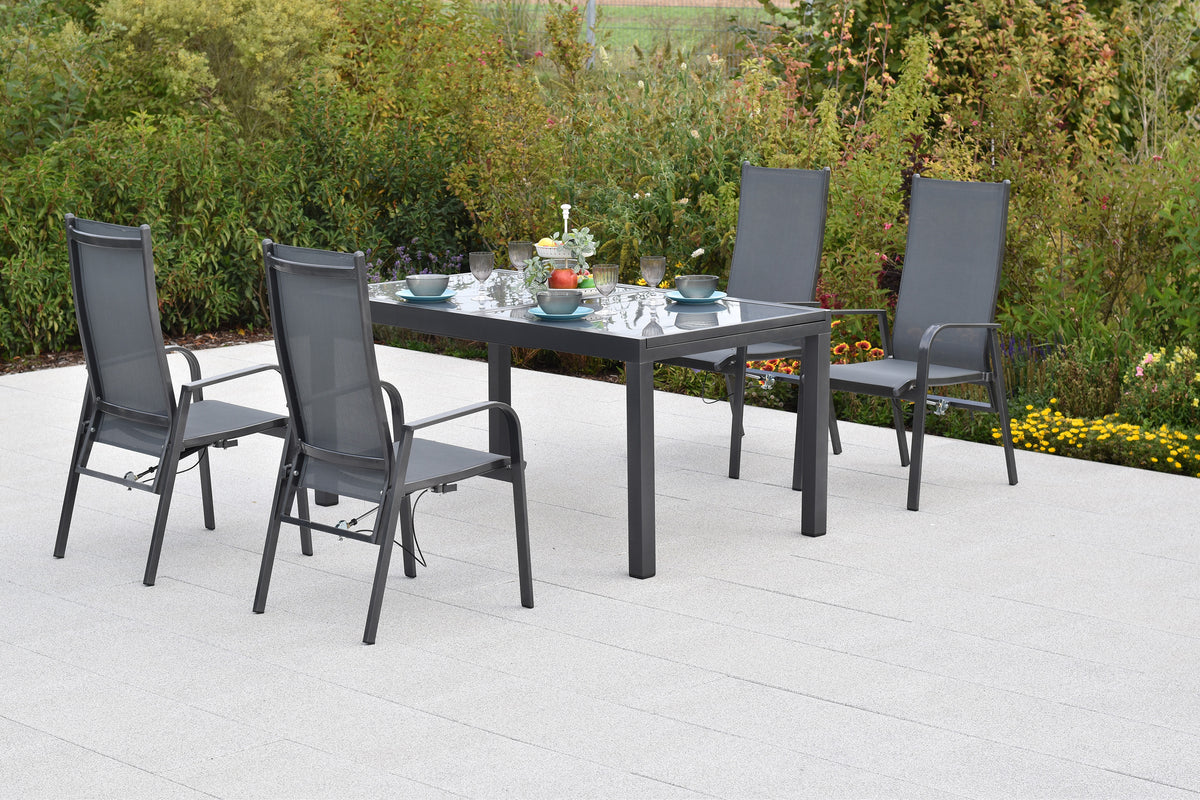 Alassio Set 5tlg.
Alu/Textil