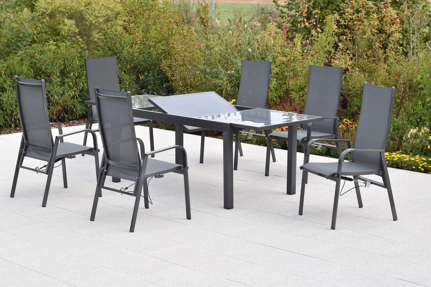 Alassio Set 7tlg.
Alu/Textil