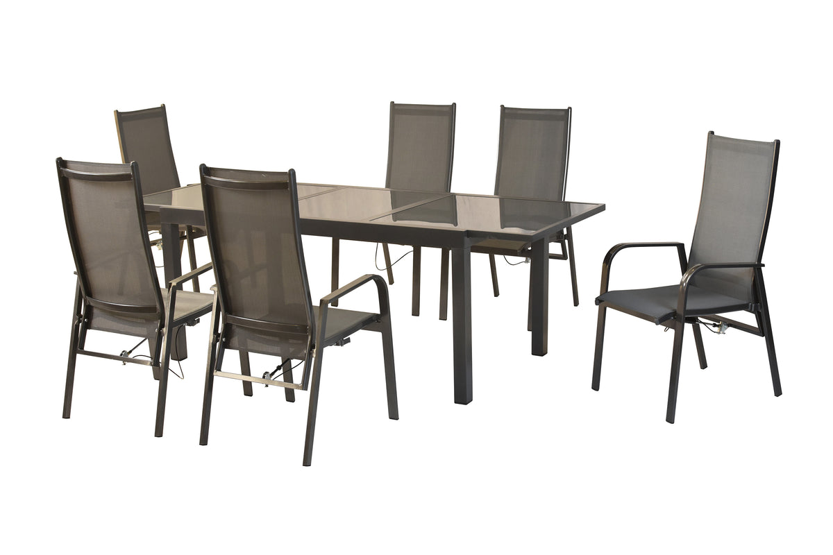 Alassio Set 7tlg.
Alu/Textil
