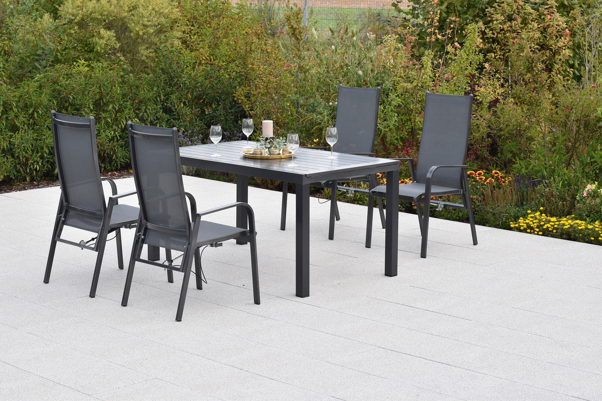 Alassio Set 5tlg.
Alu/Textil