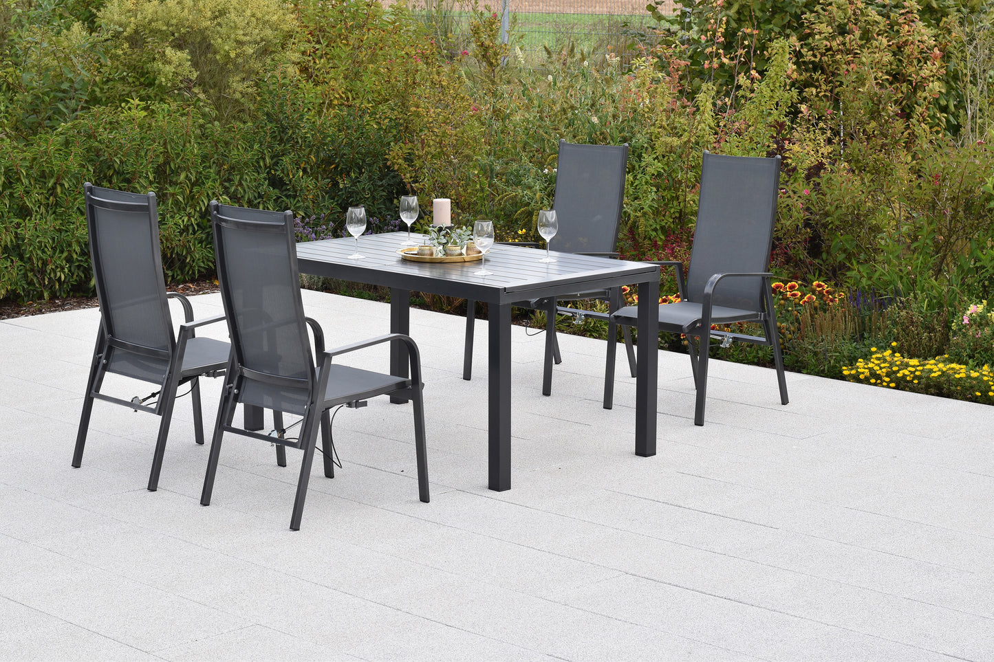 Alassio Set 5tlg.
Alu/Textil