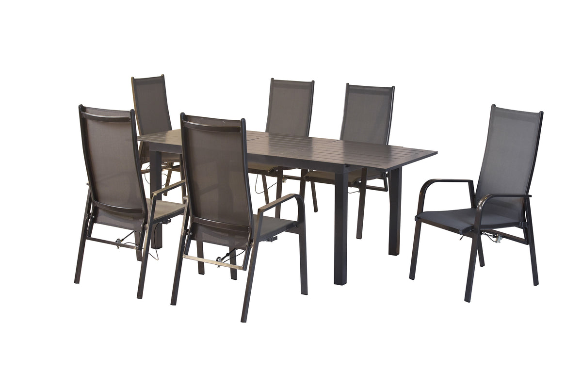 Alassio Set 7tlg.
Alu/Textil